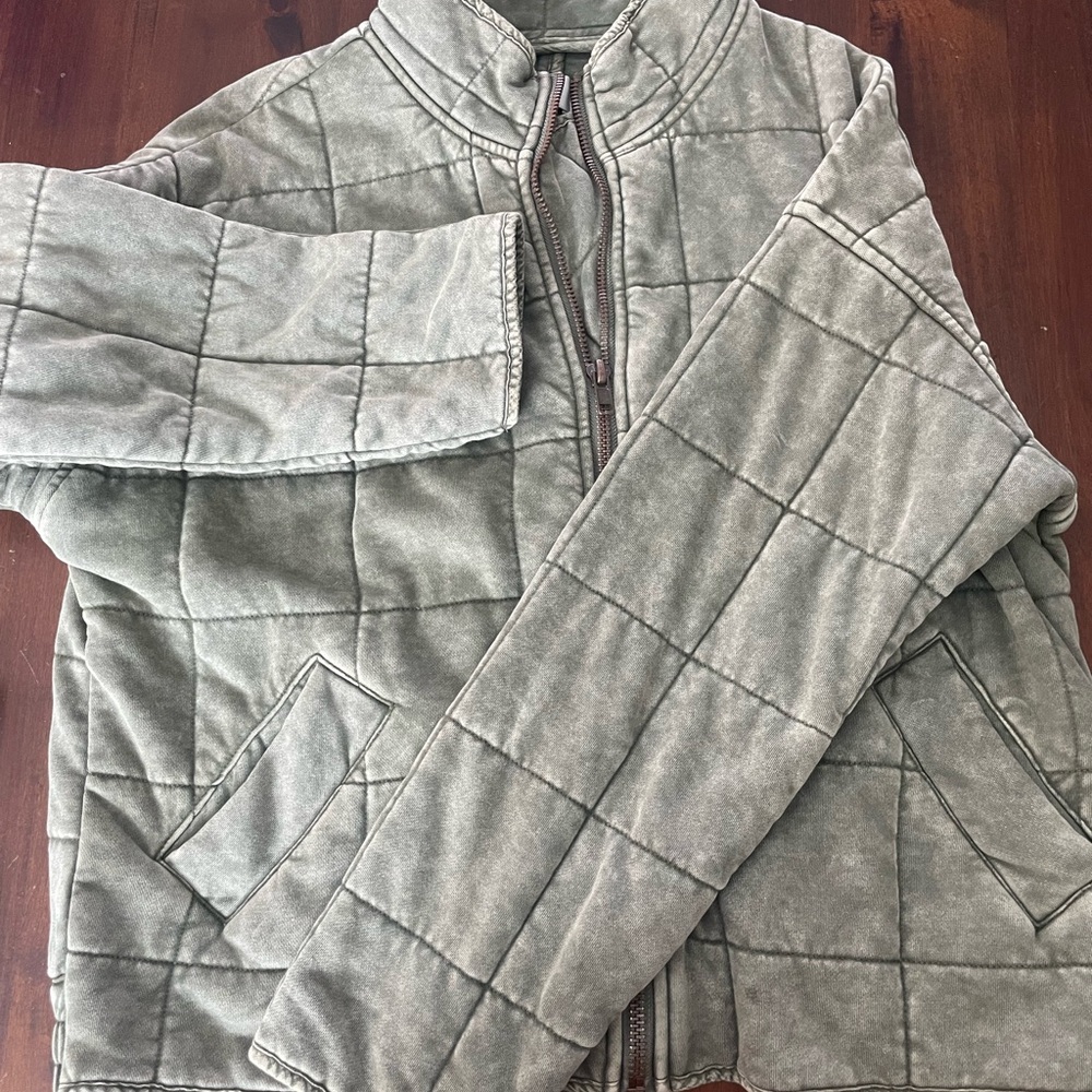 Together Quilted Olive Jacket - image 3